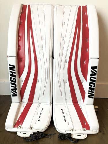 New Demo | Vaughn Ventus SLR Pro Goalie Pads | Senior 34” + 2” | RED WHITE
