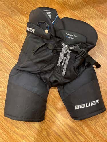Black Junior Large Bauer Nexus N9000 Hockey Pants