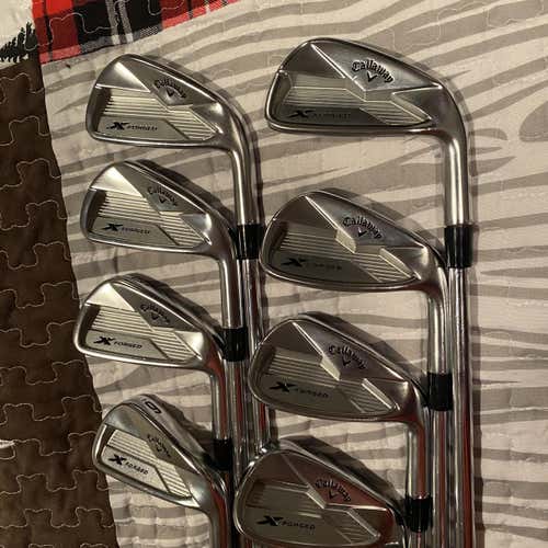 Men's Right Handed X Forged Stiff Flex Steel Shaft Iron Set