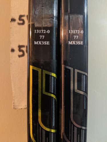 2 PACK Bauer MX3 Supreme Hockey Stick Right P91M 77 Flex Senior D1 ProStock Dressed as 2S PRO