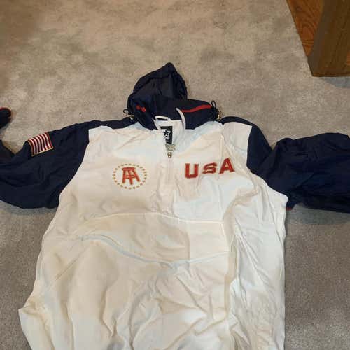 White Used Large Starter Jacket