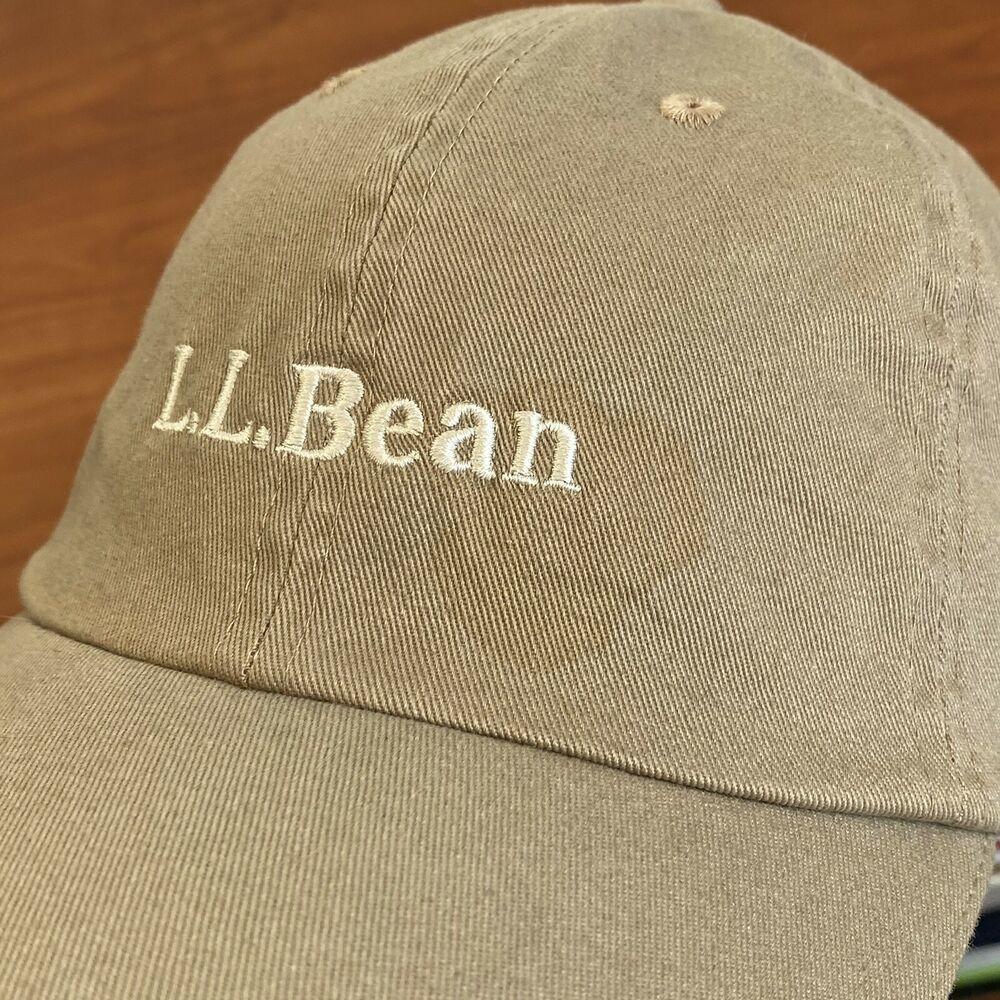 LL Bean Hat Baseball Cap Adult Beige 
