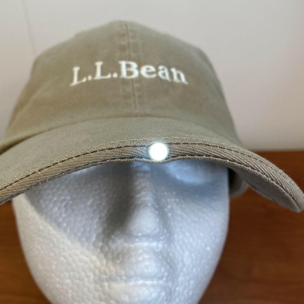LL Bean Hat Baseball Cap Adult Beige 