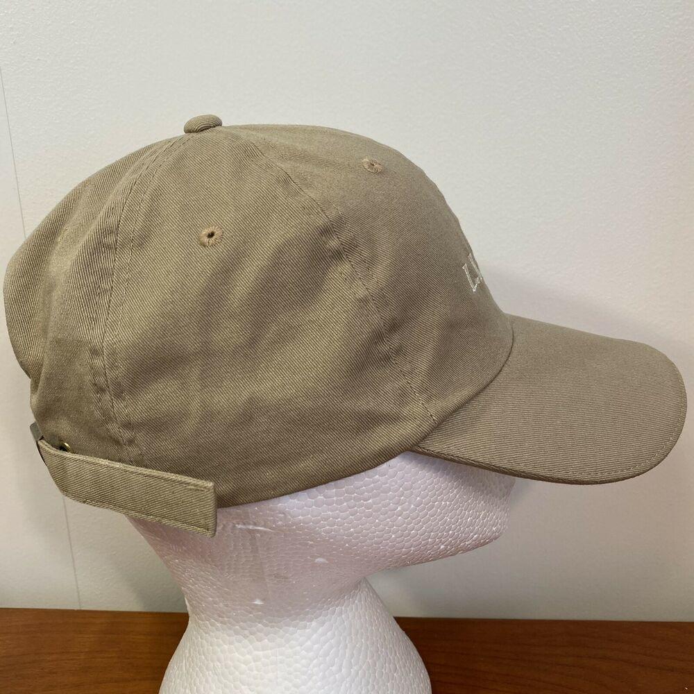 LL Bean Hat Baseball Cap Adult Beige 
