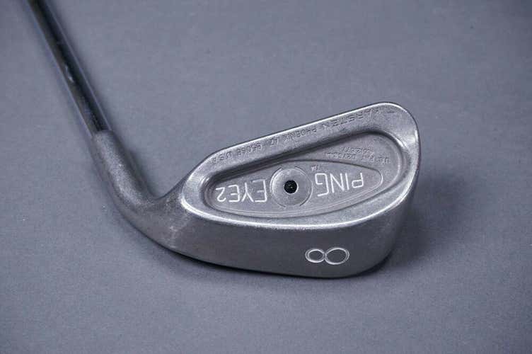 PING EYE 2 BLACK DOT 8 IRON W/ ZZ LITE STIFF FLEX STEEL SHAFT ~ L@@K!!