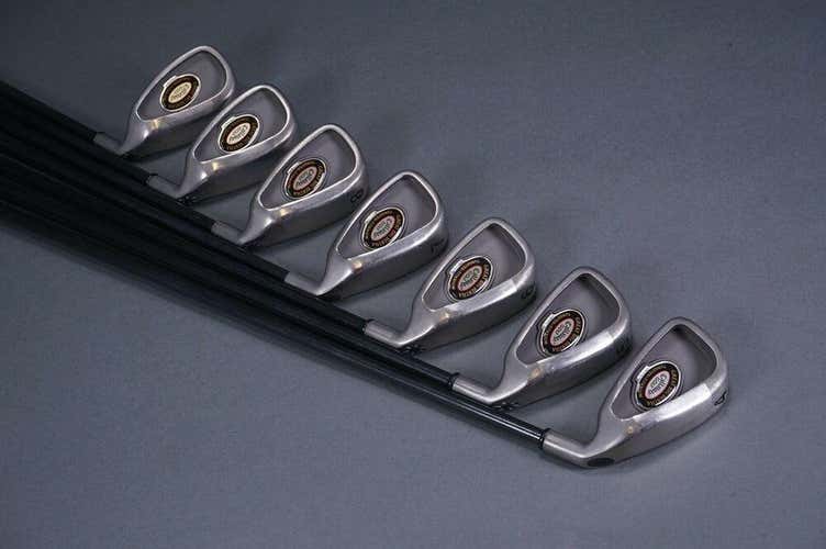 CALLAWAY GOLF GREAT BIG BERTHA TUNGSTEN TITANIUM 4-PW IRON SET -1” W/ RCH 96