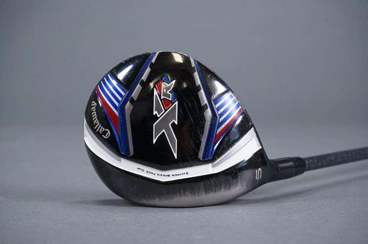 CALLAWAY GOLF XR 5 WOOD W/ A/SENIOR FLEX PROJECT X SHAFT LEFT HANDED LH ~ L@@K!!