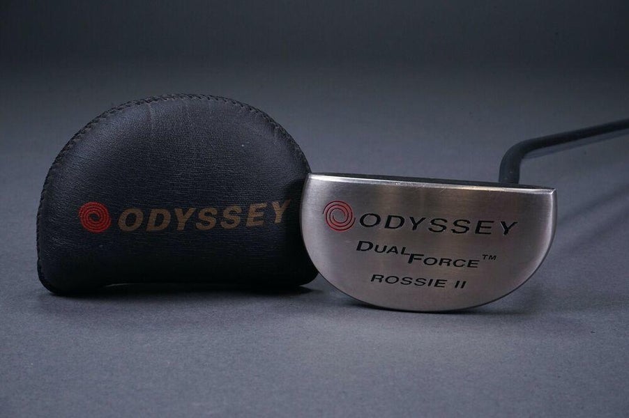 ODYSSEY DUAL FORCE ROSSIE II 35” MALLET PUTTER W/ MATCHING HEADCOVER ~ MINTY!