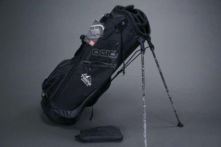 OGIO XL 7-WAY DIVIDER GOLF STAND BAG, BLACK LOGO BAG, NEW ~ L@@K!