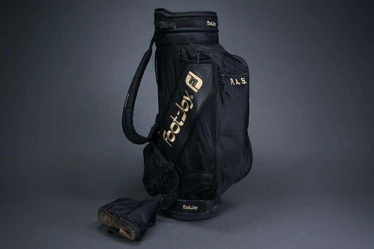 VINTAGE RARE FOOTJOY DRYJOY EDITION 6-WAY DIVIDER GOLF 10" STAFF BAG ~ L@@K!!
