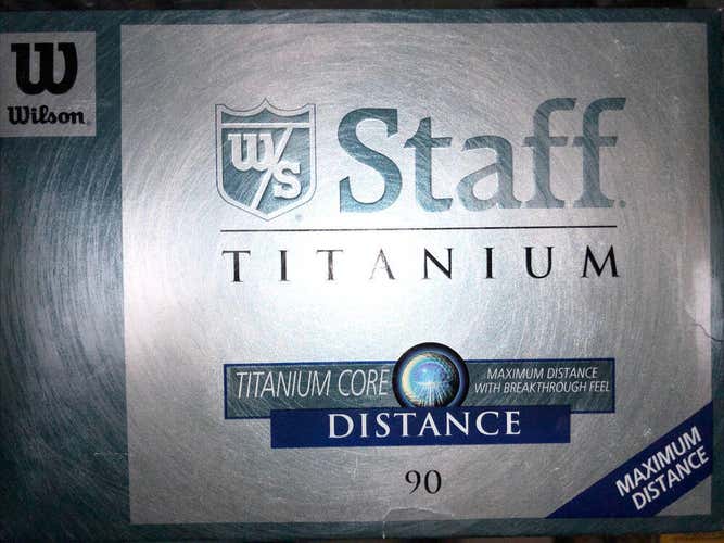 Wilson Staff Titanium Straight Distance 90 Golf Balls Total 12 BALLS