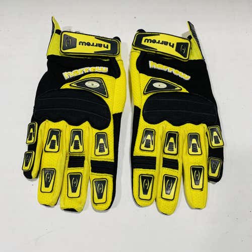 Black & Yellow New Small Player's Harrow FlexAir all-weather womens Lacrosse Gloves