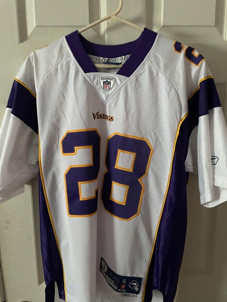 White Throwback Adrian Peterson Minnesota Vikings Authentic Adult Large  Jersey