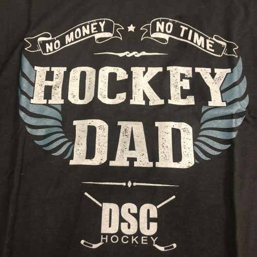 "NO MONEY & NO TIME - HOCKEY DAD" Adult Tshirts