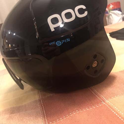 Black Unisex Large POC Skull Orbic X Spin Helmet FIS Legal