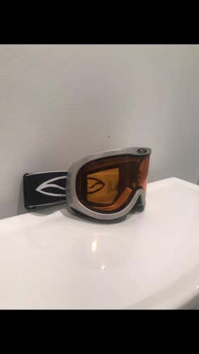 Silver Used Smith Small Slim Face Ski Goggles