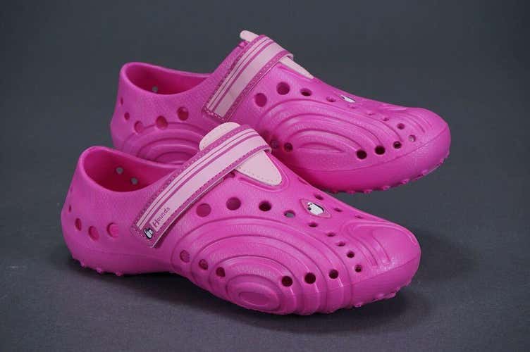 NWT HOUNDS BY DAWGS “KIDS ULTRALITES” CLOGS SANDALS HOT PINK/SOFT PINK SIZE 2/3