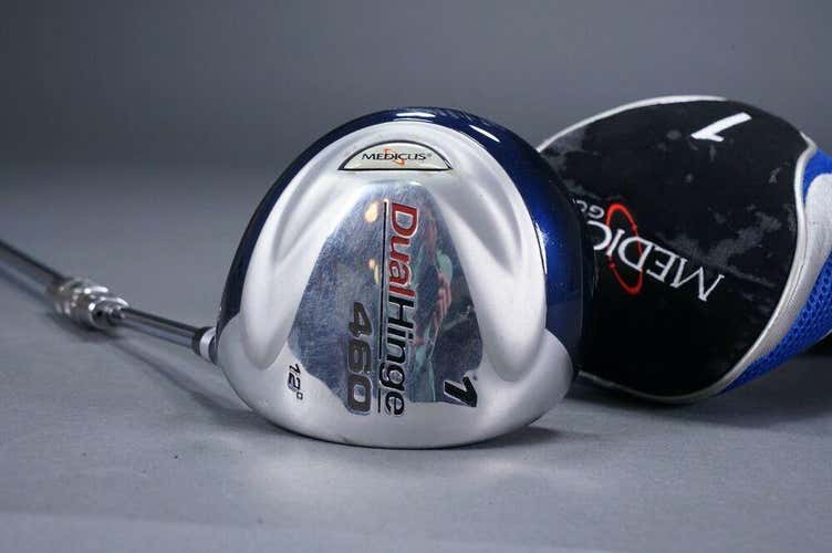 MEDICUS DUAL HINGE 460CC 12* DEGREE DRIVER GOLF CLUB TRAINING AID RH & HEADCOVER