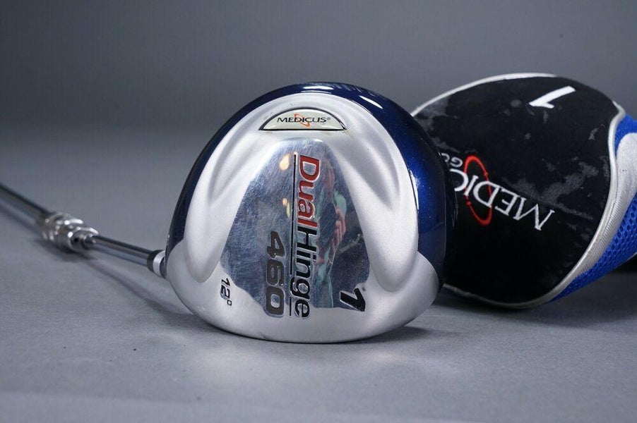 MEDICUS DUAL HINGE 460CC 12* DEGREE DRIVER GOLF CLUB TRAINING AID RH & HEADCOVER