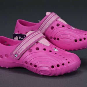 GIRLS HOUNDS KIDS LIGHT WEIGHT ULTRALITE SHOES SLIP-ON HOT PINK/SOFT PINK 11/12