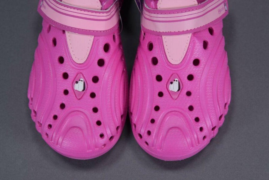 GIRLS HOUNDS KIDS LIGHT WEIGHT ULTRALITE SHOES SLIP-ON HOT PINK/SOFT PINK 11/12