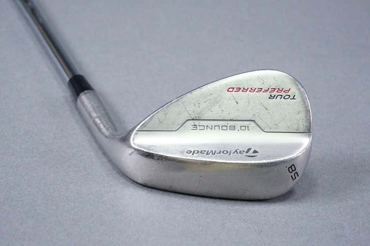 TAYLORMADE GRIND TOUR PREFERRED 58* LOB WEDGE W/ KBS WEDGE FLEX STEEL SHAFT