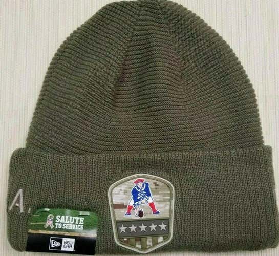 new era nfl new england patriots salute to service knit Beanie/cap OS/one size