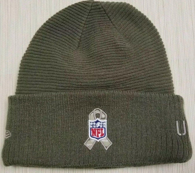 New Era Men's New England Patriots Salute to Service Black Knit Beanie