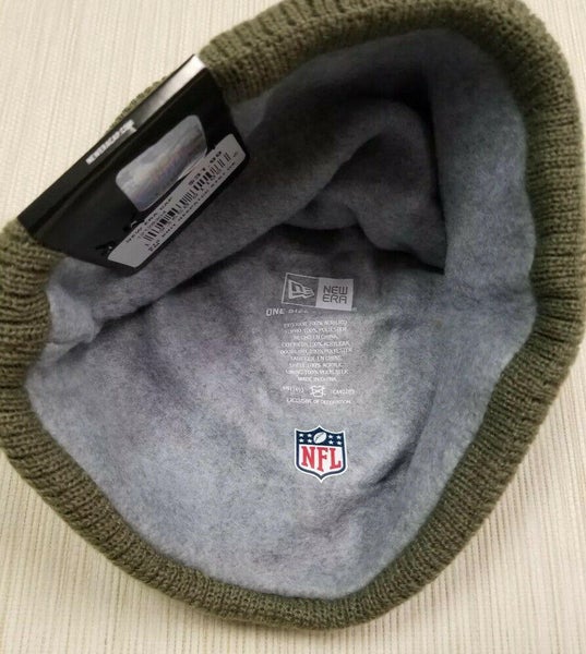 New Era Men's New England Patriots Salute to Service Black Knit Beanie