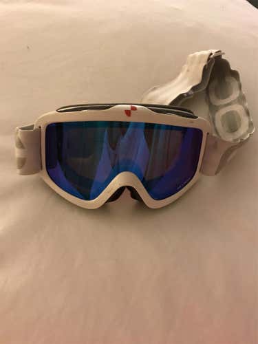 White Unisex POC Iris Stripes Ski Goggles