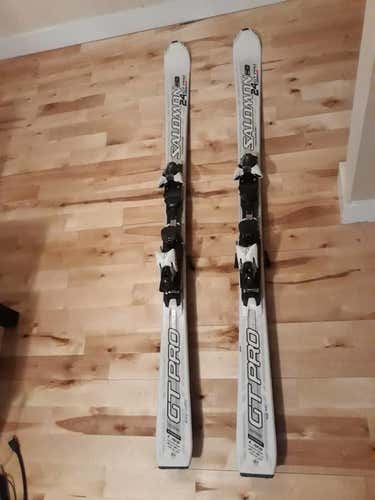 Used 2011 Salomon All Mountain GT Pro Skis With Bindings Max Din 10