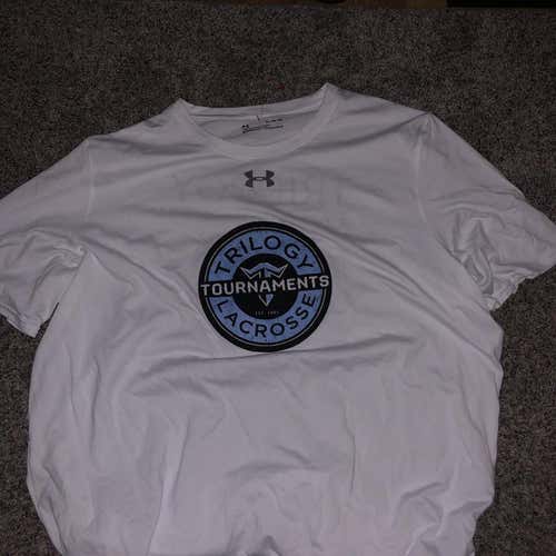 White Adult XL Trilogy Under Armour Shirt