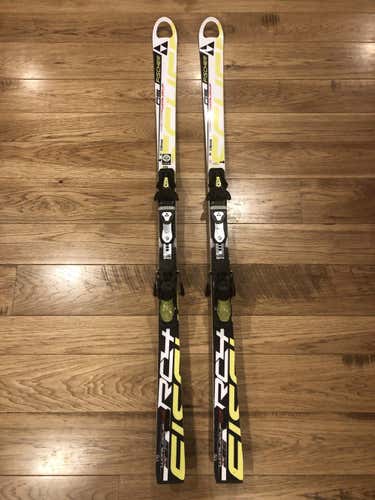 170 cm Fischer Racing RC4 World Cup GS Skis With Bindings Max Din 11