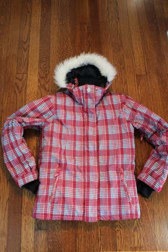 Pink Used girl's Youth Roxy Ski Jacket    Youth size 12