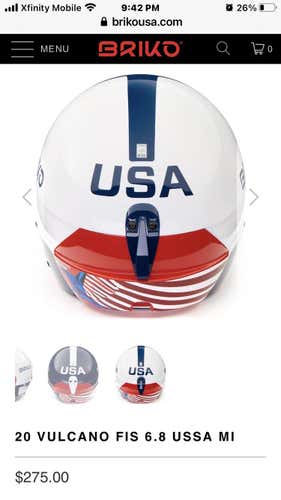 Briko Vulcano 6.8 FIS Helmet FIS Legal White Unisex Small
