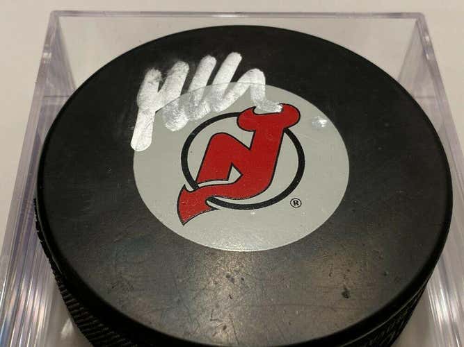 MARTIN BRODEUR New Jersey Devils AUTOGRAPHED Signed NHL Hockey Puck JSA COA