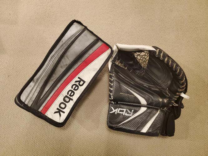 Reebok  Premier 4/2 goalie blocker & glove