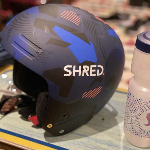 Blue Unisex Medium/Large Shred Basher Helmet FIS Legal
