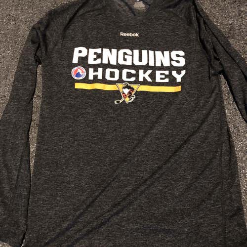 Wilkes-Barre Scranton Penguins AHL Team Issued Reebok Long Sleeve Shirt M