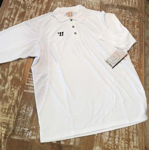 New Men's Adult Large Warrior Lacrosse Polo Shirt