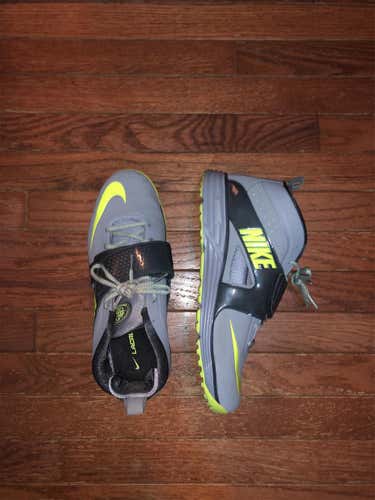 Gray Adult Turf Cleats High Top