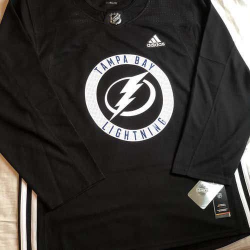 Adidas Tampa Bay Lighting Authentic NHL Practice Jersey (Size 54)(XL)