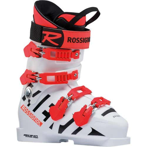 New Rossignol Hero WC 110 SC Ski Boots | Size: 24.5 | White/Orange
