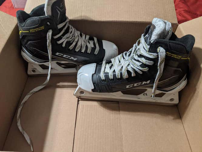 Used Senior CCM Tacks 9060 Hockey Goalie Skates Regular Width Size 7