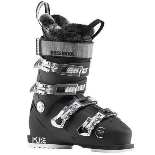 New Women's Rossignol Pure Pro 80 Ski Boots | Size: 24.5 | Soft Black