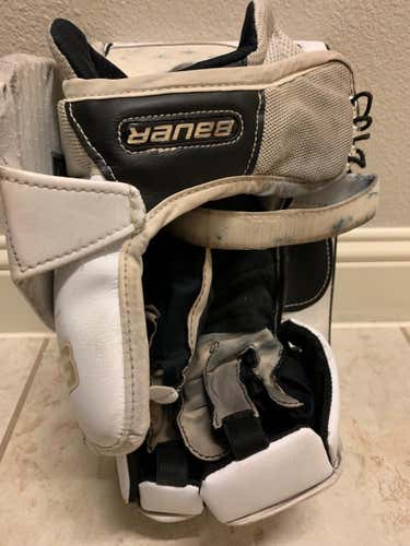 White Used Senior Bauer Regular Supreme 1S Pro Stock Blocker