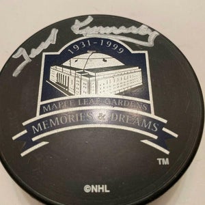 TED KENNEDY Toronto Maple Leafs AUTOGRAPHED Signed Hockey Puck COA gardens