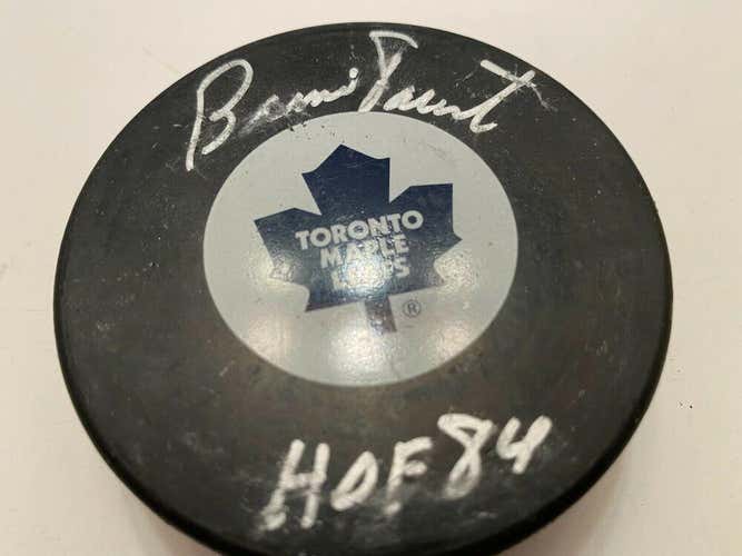 BERNIE PARENT Toronto Maple Leafs AUTOGRAPHED Signed Hockey Puck COA