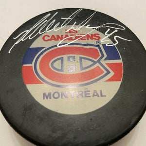 GILBERT DIONNE Montreal Canadiens AUTOGRAPHED Signed Hockey Puck coa