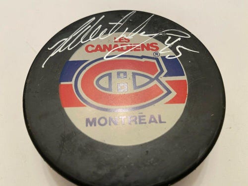 GILBERT DIONNE Montreal Canadiens AUTOGRAPHED Signed Hockey Puck coa